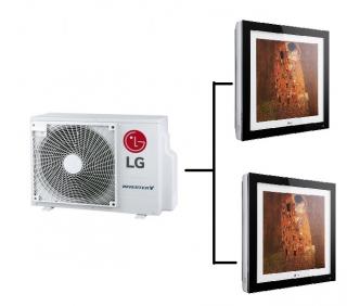 Klimatizace Multisplit LG Artcool Gallery 1+2 (2,6kW + 3,5kW) R32 včetně montáže