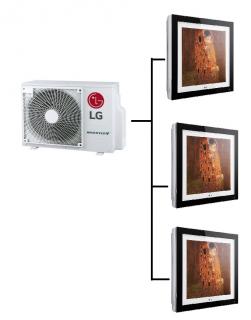 Klimatizace Multisplit LG ARTCOOL Gallery 1+3 (2,6kW + 2,6kW + 3,5kW) R32 včetně montáže