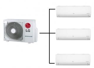 Klimatizace Multisplit LG Standard Plus 1+3 (1,5kW + 1,5kW + 2,5kW)  R32 včetně montáže