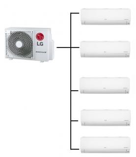 Klimatizace Multisplit LG Standard Plus 1+5 (1,5kW + 1,5kW + 1,5kW + 1,5kW + 1,5kW)  R32 včetně montáže