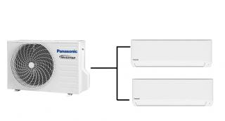 Klimatizace Panasonic TZ 1+2 (2,5kW + 2,5kW) Multi-split R32 včetně montáže