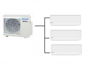Klimatizace Panasonic TZ 1+3 (2kW + 2,5kW + 2,5kW) Multi-split R32 včetně montáže