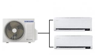 Klimatizace Samsung Wind Free Comfort 1+2 (3,5kW + 3,5kW) R32 včetně montáže