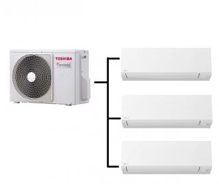 Klimatizace Toshiba Shorai Edge 1+3 (2,5kW + 3,5kW + 2,5kW) Multi-split R32 včetně montáže