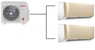 Klimatizace Vivax gold 1+2 (2,7kW + 3,5kW) Multi-split R32 včetně montáže