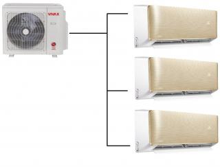 Klimatizace Vivax gold 1+3 (2,7kW + 2,7kW + 3,5kW) Multi-split R32 včetně montáže