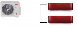 Klimatizace Vivax red 1+2 (3,5kW + 3,5kW) Multi-split R32 včetně montáže