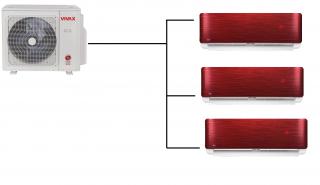 Klimatizace Vivax red 1+3 (3,5kW + 3,5kW + 3,5kW) Multi-split R32 včetně montáže