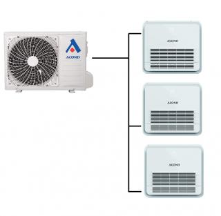 Parapetní klimatizace Acond AKT 1+3 (2,9kW + 2,9kW + 2,9kW) Multi-split R32 včetně montáže