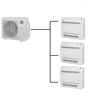 Parapetní Klimatizace Gree 1+3 (2,7kW + 2,7kW + 2,7kW) Multi-split R32 včetně montáže