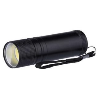 COB LED handheld metal flashlight P3894, 100 lm, 3× AAA