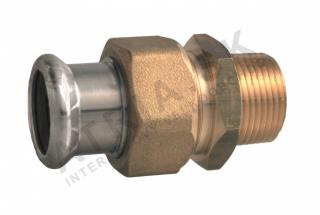 Connection fitting - externally threaded, 15 x R 1/2