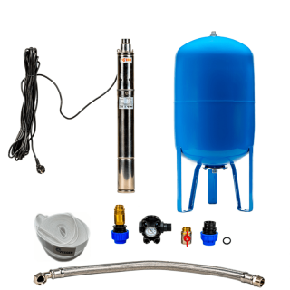 Domestic waterworks with submersible pump 3 SQIBO - 0,55 / 80l