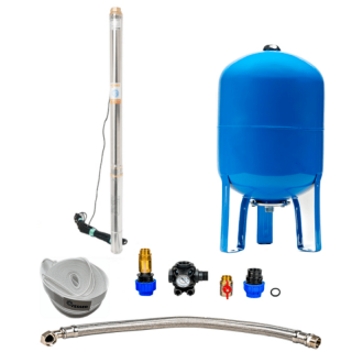 Domestic waterworks with submersible pump 3  STM 20/60l - RTS