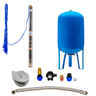 Domestic waterworks with submersible pump 3Ti-15 / 80l - RTS