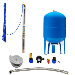 Domestic waterworks with submersible pump 3TI-37 / 50l - RTS