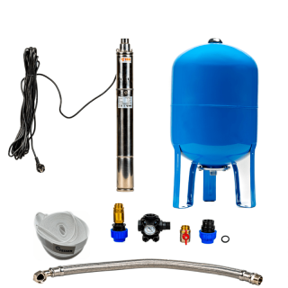 Domestic waterworks with submersible pump SCR-0,50/50l