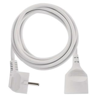 Extension cable 2 m / 1 socket / white / PVC / 1 mm2