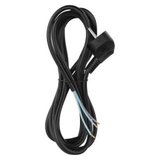 Flexo PVC cord 3×0,75mm2, 3m, black