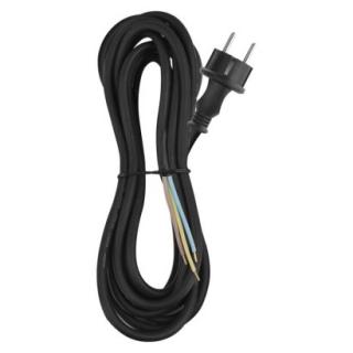 Flexo rubber cord 3×1,5mm2, 5m, black