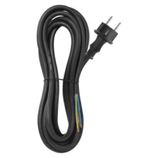 Flexo rubber cord 3×2,5mm2, 5m, black