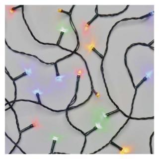LED Christmas chain, 24 m, indoor and outdoor, multicolor, programs