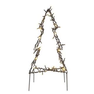 LED Christmas tree metal, 50 cm, indoor and outdoor, warm white