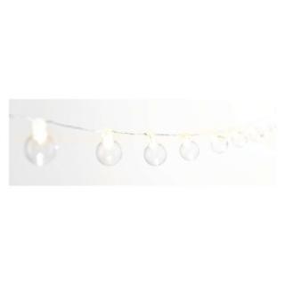 LED light chain - bulbs, 2,25 m, 3x AA, indoor, warm white