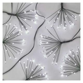 LED light chain - light clusters, nano, 2,35 m, indoor, cool white, timer