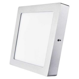 LED panel 225×225, štvorcový prisadený strieb., 18W neut.b.