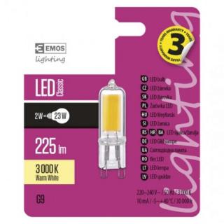 LED žiarovka Classic JC 2W G9 teplá biela