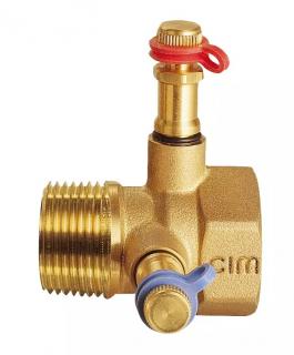 Measuring and drain fitting - for balancing valve - 2 ; Kv 47,35  IVAR.CIM 721