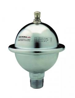 Pressure expansion vessel - for absorbing hydraulic shocks in pipes - 0,16l; 10bar; 1/2   IVAR.MICRON
