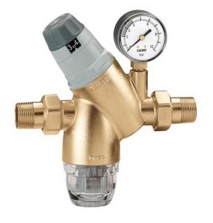 Pressure reducing valve 1/2 , PN 25bar, working range 1-6 bar, T max.+40 °C, with pressure gauge 0÷10 barr, filter with strainer - 280 µm