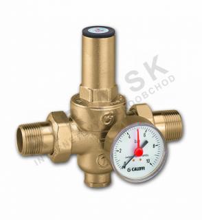 Pressure reducing valve - with fitting and pressure gauge - 1  MM  IVAR.5360