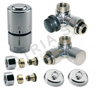 Set KLASIK OPTIMA - tri-axial - 1/2  x M 24, AL 16 x 2 mm - chrome