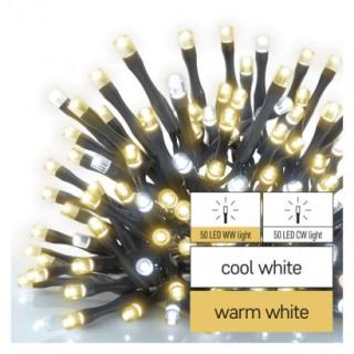 Standard LED connecting Christmas chain, 10 m, outdoor, warm/cold white