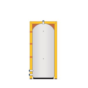 Storage water heater for TV preparation - with the possibility of installing heating inserts - 1430l  IVAR.EUROTANK VS3 1500