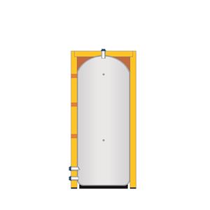 Storage water heater for TV preparation - with the possibility of installing heating inserts - 2959l  IVAR.EUROTANK VS1 3000