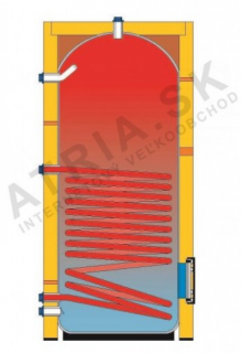 Storage water heater - with one integrated heat exchanger and max. heat exchange surface - 263l  IVAR.EUROMAX WWM 300