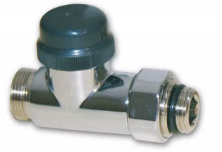 Thermostatic valve OPTIMA - straight, 1/2  x M 24 - chrome