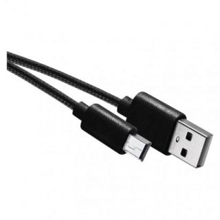 USB-A 2.0 / mini USB-B 2.0 charging and data cable, 2 m, black
