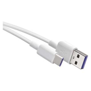 USB-A 2.0 / USB-C 2.0 charging and data cable, 1.5 m, white