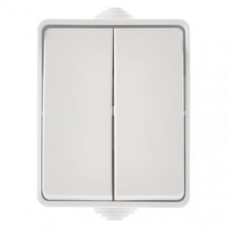 Wall switch No. 5 IP54, 2 buttons