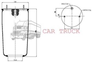 měch pérování VOLVO FM, FH12 4718NP02 nkp.