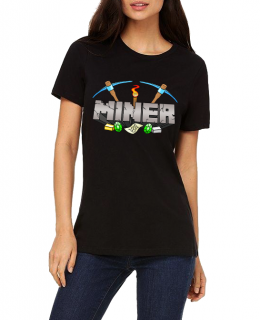 Dámské tričko Minecraft - Miner Velikost: XXL