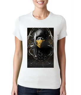 Dámské tričko Mortal Kombat - Scorpion Velikost: XS