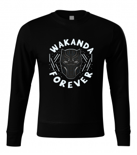 Mikina Black panther - Wakanda Navždy Typ: Bez Kapuce, Velikost: XL