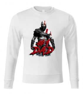 Mikina God of War - Nejlepší táta Typ: Bez Kapuce, Velikost: XL