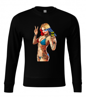 Mikina GTA - Harley Quinn Typ: Bez Kapuce, Velikost: XL